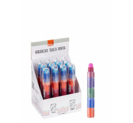 BORRACHA TROCA PONTA CORES C/12 BO1004